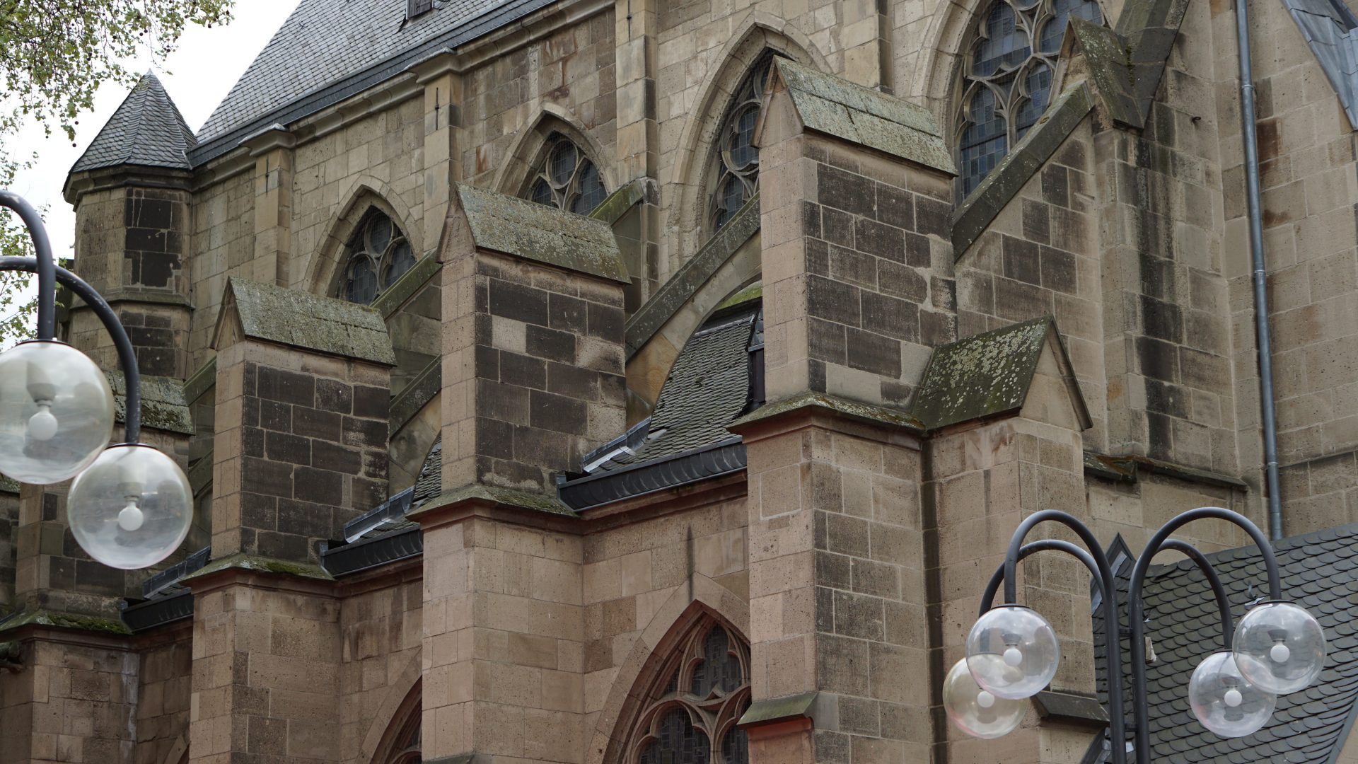 Außenansicht der Antoniterkirche von der Schildergasse — Ostern 2017