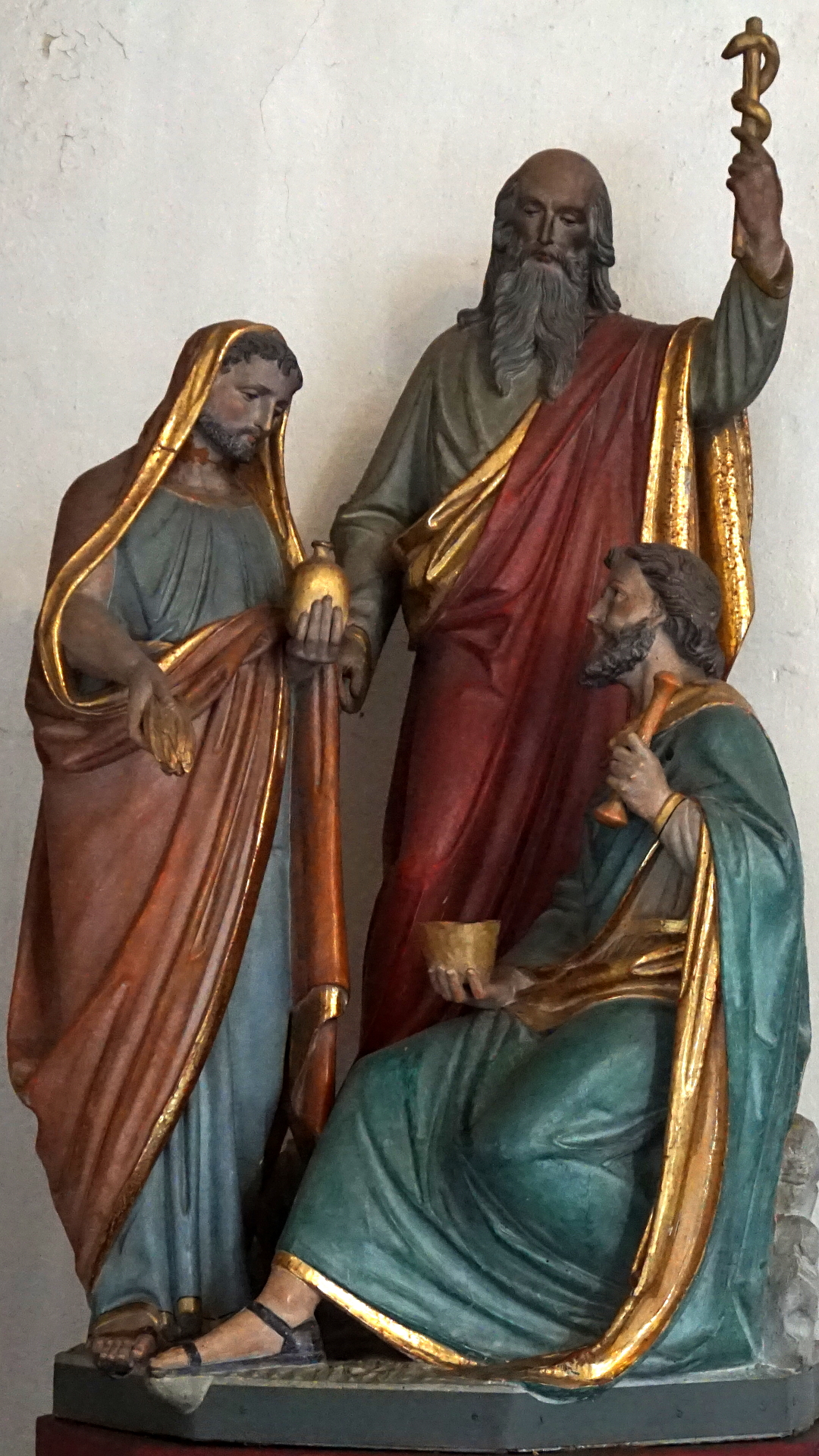 Statuen der drei Ärzte in Prüm